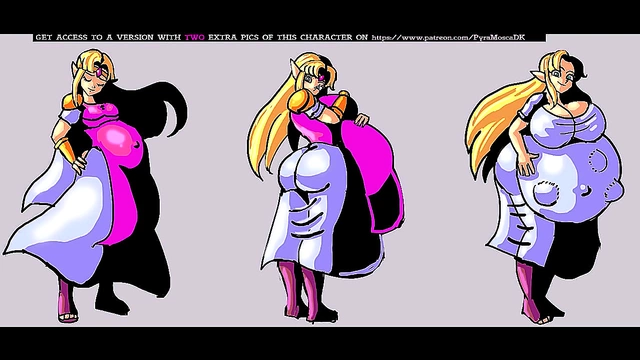 Pregnant Anime Beauty Embraces Sensual Belly Growth Desires