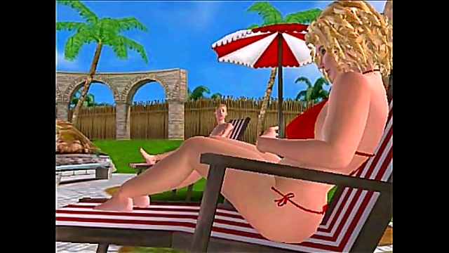 Naughty Nancy's Steamy Poolside Adventure with Racy Black Dick Fun