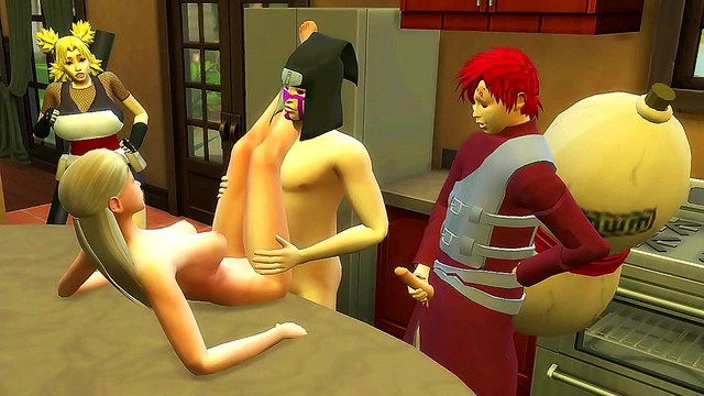 Gaara Takes Temari in the Kitchen for Steamy Cuckold Action in Naruto Hentai