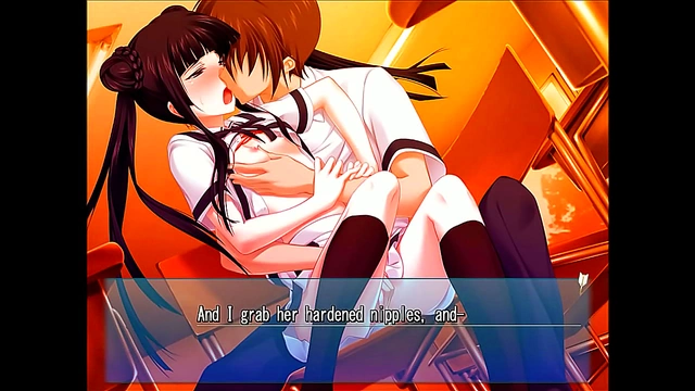 Teen 18+ Tempts with Sweet Kisses and Seductive Teasing in Busty Anime Scene