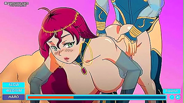 Sensual Big-Busted Anime Girls 18+ Engages in Fiery Sex in Hot Game Scene
