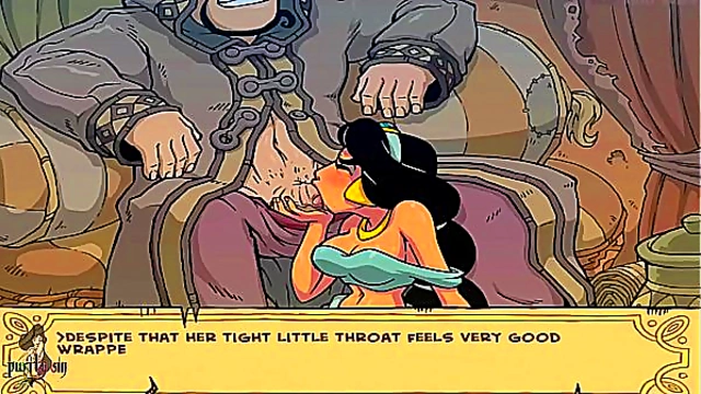Princess Jasmine Takes Charge with Genie in Steamy Uncensored Anime Encounter