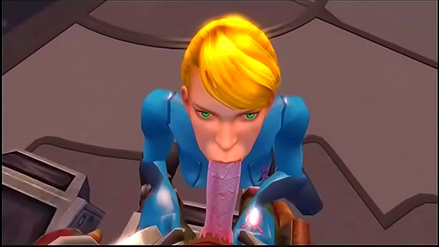 Aran Samus Seduces with Sensual Animated blowjob and Sizzling Sounds