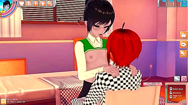 Brunette temptress in 3D Hentai Koikatu delivers intense blowjob and handjob pleasure