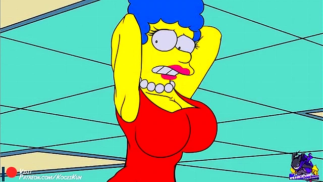 Marge Simpson Tempts with Sultry Charm in Sexy Hentai Encounter