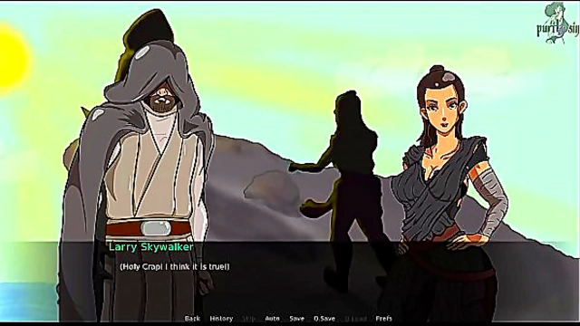 Rey Seduces Her Trainer with Sultry Teasing and Pleasure in Star Wars Hentai