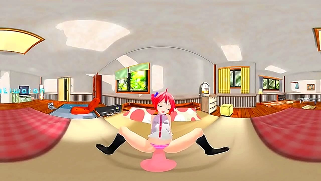 Experience Kasane Teto's Sensual Dildo Journey in Immersive 3D hentai VR Fantasies