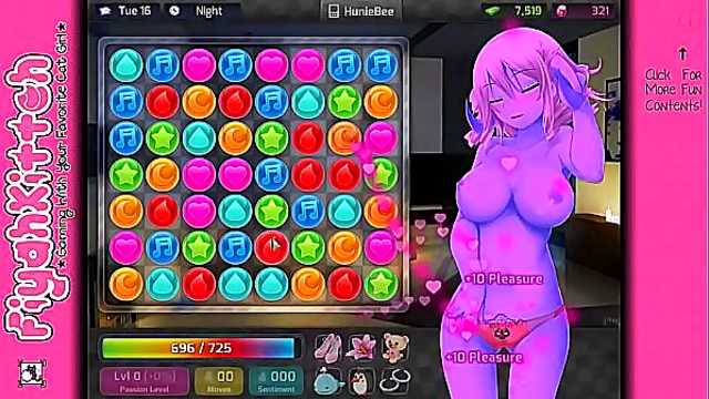 Seductive Gameplay – Hot Anime Chick Tempts You in Freaky HuniePop Walkthrough