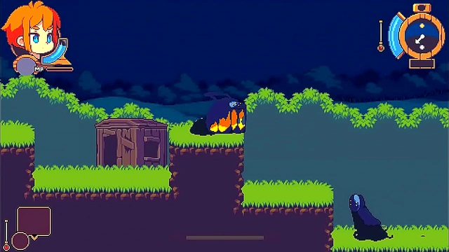 Lufuclad the Pixel CatGirls 18+ Satisfies Her Desires with Monster Cock at Night