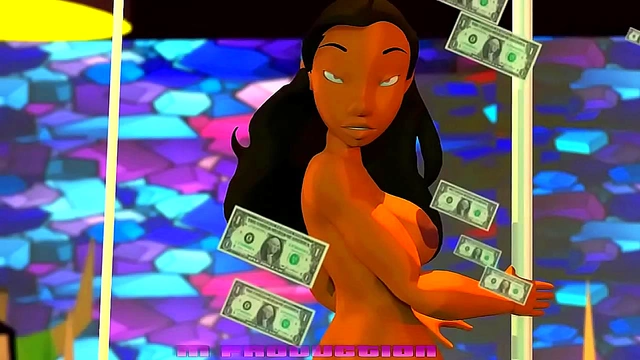 Sensual Battle – Big-Ass Black & Latina Strippers Engage in Hot Anime Showdown