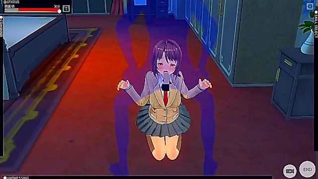 Maid Tempts Gamer with Sultry blowjob and Tight Pussy Pleasure