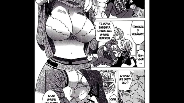 StepMom Seduces Her Curious Son with naughty cartoon sex lesson in manga style