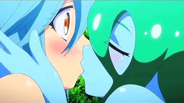 Adorable Anime Maidens Share Tender Kisses and Fiery Passions