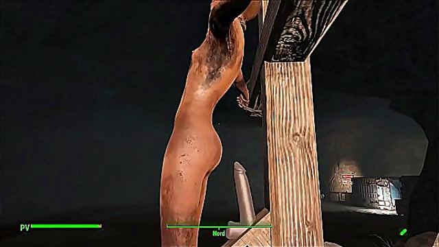 Fallout 4 Babe Surrenders to Intense BDSM Godess Pleasure
