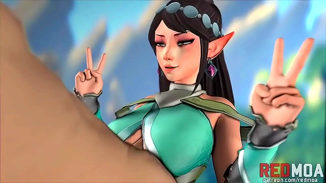 Adorable Anime Girls 18+ Delivers Sultry Titfuck in Paladins-Style Hentai Episode