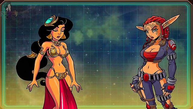 Genie Tempts Sexy Disney Princess in Akabur’s Steamy Anime Journey