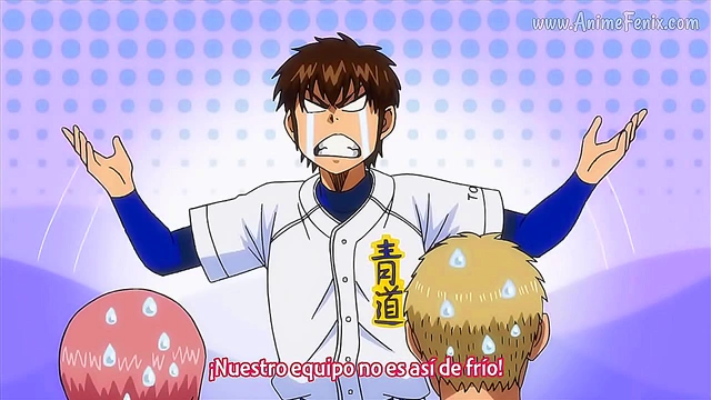 Playful SchoolGirls 18+  Tempt Their Coach in Hilarious Diamond no Ace Scene