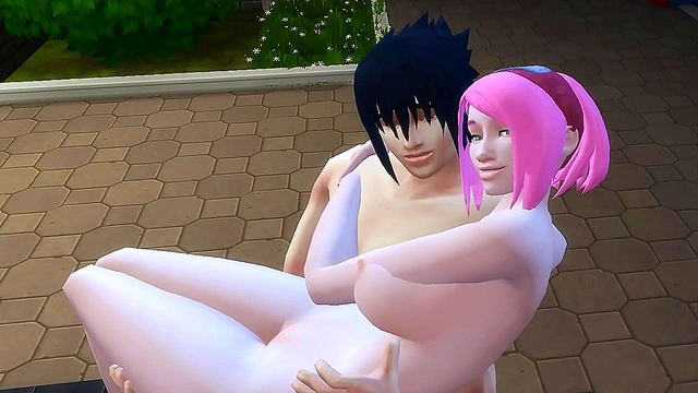 Sakura Betrays Naruto with Passionate Sasuke in Intense Hentai Romance