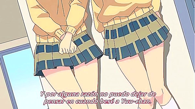 Yuri Duo Cherishes Sweet StepMoments with Sakura in Heartwarming Anime Scene