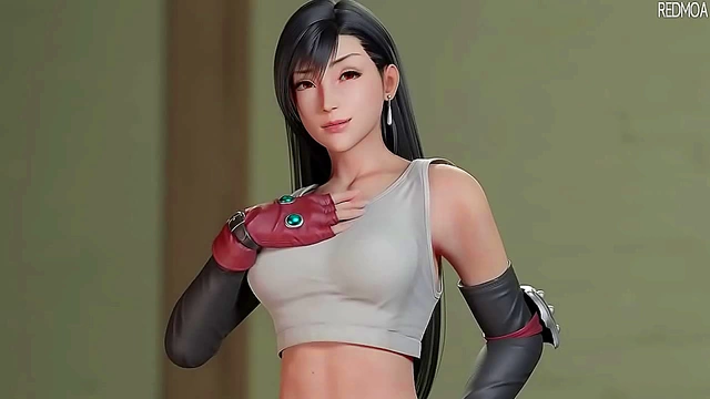 Tifa Lockhart Eases Tensions with Intense Pleasure in FFVII Hentai StepMoment
