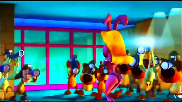 Ms. Rabbit Tempts with Sensual Strip Tease in Furry 3D Anime Clip