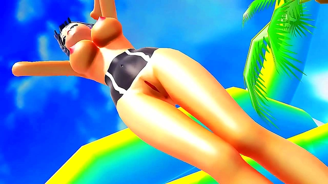 Keijo Android Dazzles with Ultra Busty Action in Thrilling Beach Combat