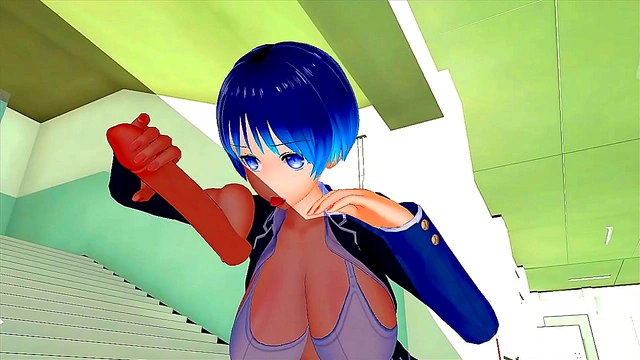 Satisfying My Aroused Classmate’s Desires in the Hallway with Steamy 3D hentai Action