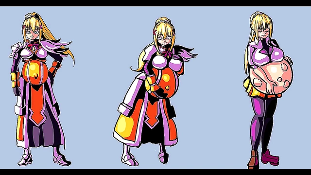 Pregnant Anime Beauty Relishes Her Expanding Belly Desires