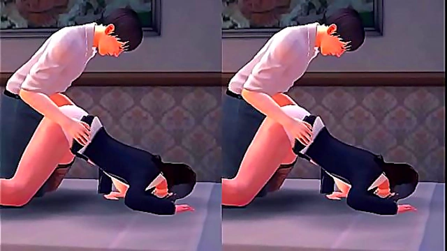 VR 3D hentai - Sexy Secretary Pleases Her Boss with Tender Passion