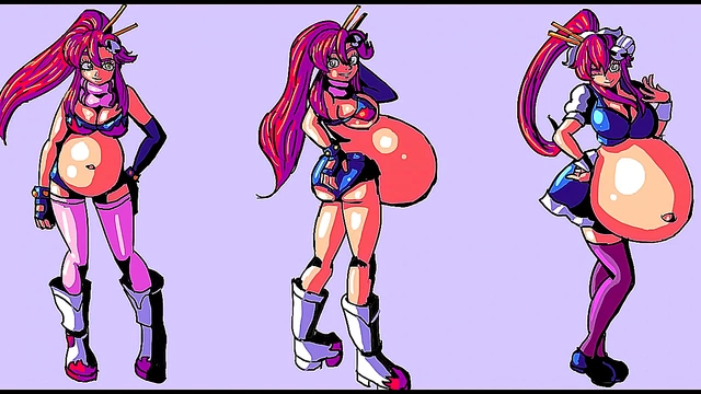 Pregnant Anime Beauty Relishes Her Expanding Belly with Erotic Pleasure