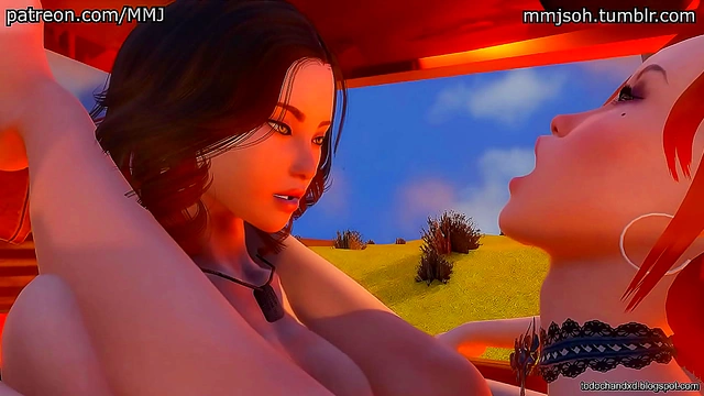 Rebel X Kat Takes Control with Heated Car Sex in 3D Hentai Adventure