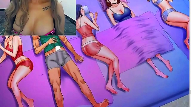 Busty Step Aunt Tempts Hero with Sultry Passions in Anime Chapter 29