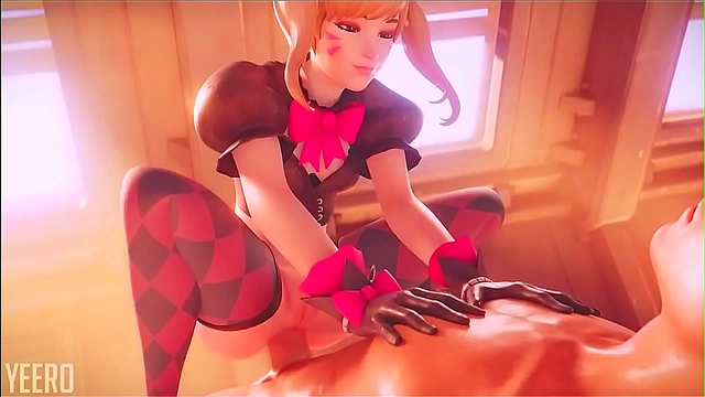 Sultry Black Cat DVA Engages in Steamy Animated Anal Adventure