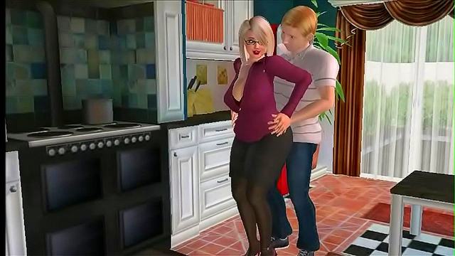 Naughty NancyStepMommy Relieves Tensions with Steamy Toony Mama Action