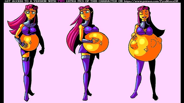 Pregnant Anime Beauty Relishes Belly Expansion & Sensual Pleasures