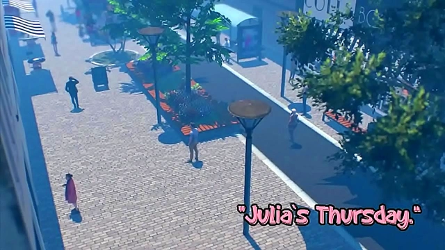 Julia Enforces Family Rules with Hot 3D Anime Passion on Thursdays