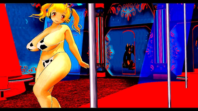 Chubby Anime Goddess Performs Sultry Burlesque Dance for Your Delight
