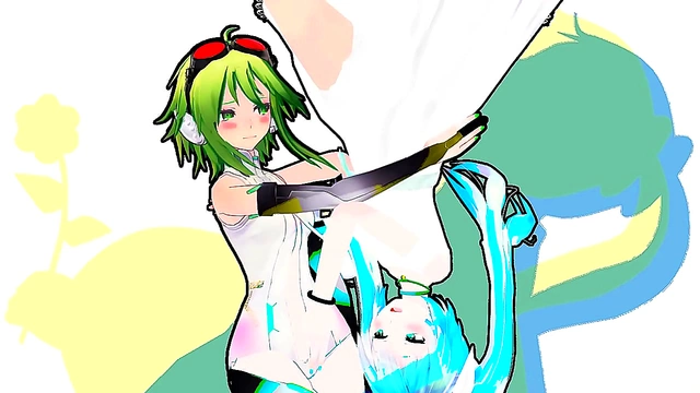 GUMI & MIKU Experience Blissful Pregnancy Journey in Hentai Anime MMD