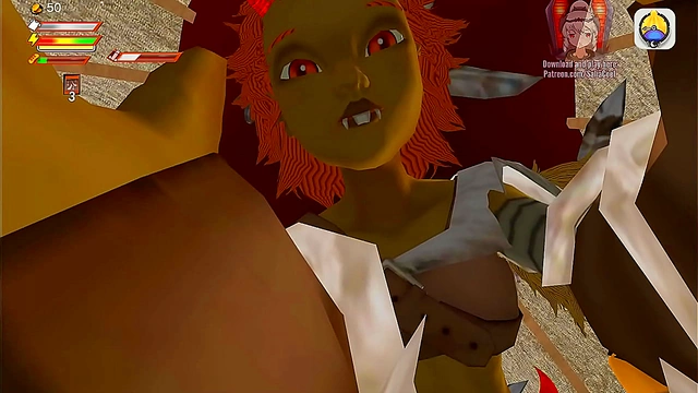 Goblin Femdom Dominates Captive for bdsm Riding & Reversed 3D Anime Pleasure
