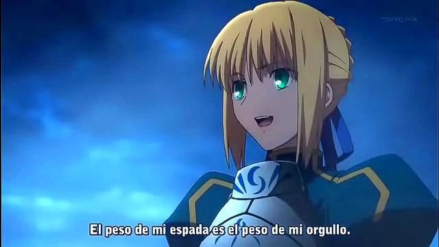 Saber Dominates with Fiery Passion in Fate/Zero Subtitled Scenes