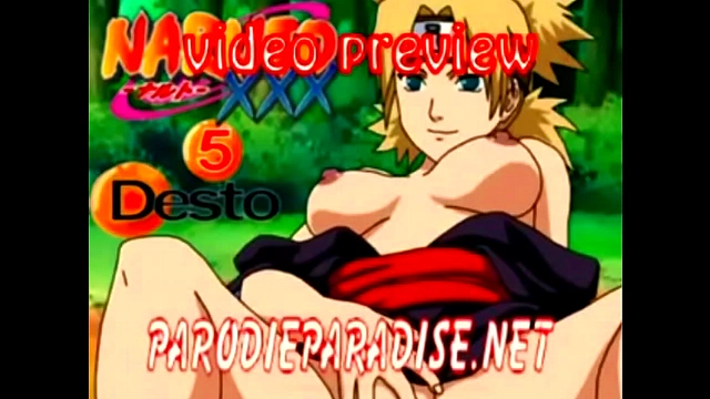 Temari Enjoys Intense Anime Pleasure from Ninja in Naruto Scene