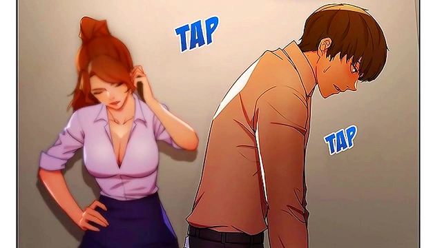 Boss Moves In with Step-StepMom for Steamy Anime-Hentai Adventures