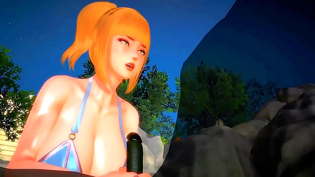 Young 18+ Beauty Relaxes inHot Springwith Sensual Rideon Big Dick Fantasies