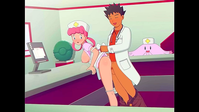 Dr. StepBrock Takes Nurse Joy Hard from Behind for Hot Inside Finish
