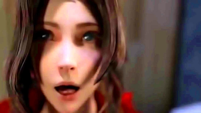 Aerith Tempts with a Sultry Gloryhole blowjob in Final Fantasy Hentai