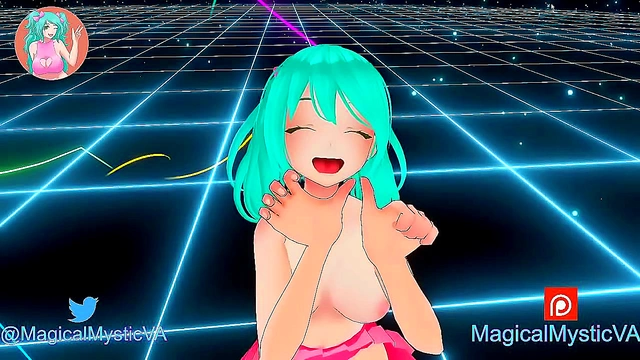 Cute Anime CamGirls 18+ Pleasures Fan Intensely in VR Live Streaming Session