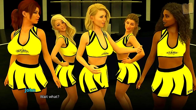 Cheerleader Flaunts Her Busty Curves in Steamy 3D Hentai StepMoment