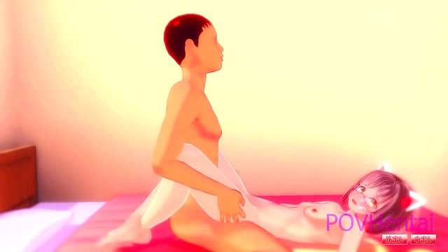 Neko CatGirls 18+ Finds Bliss withHerFavoriteToyin Steamy 3D Anime Scene