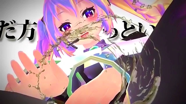Hatsune Miku Relieves Herself in a Sensual 3D Anime Sequence