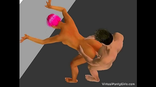 Big-Bosomed Hentai Babe Delivers Mind-Blowing Virtual Blowjob Experience